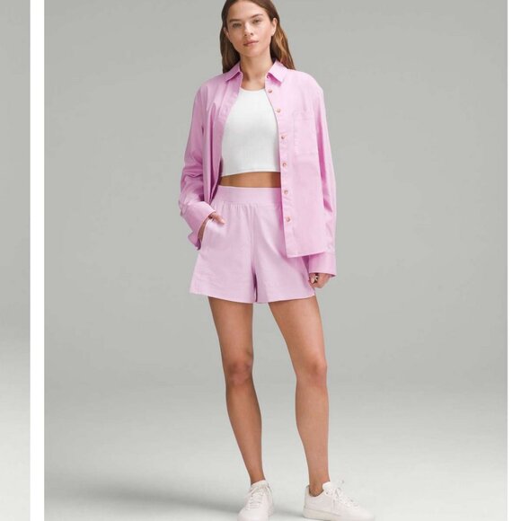 Lululemon Stretch Woven Relaxed-Fit Short Vitapink M - Picture 3 of 9